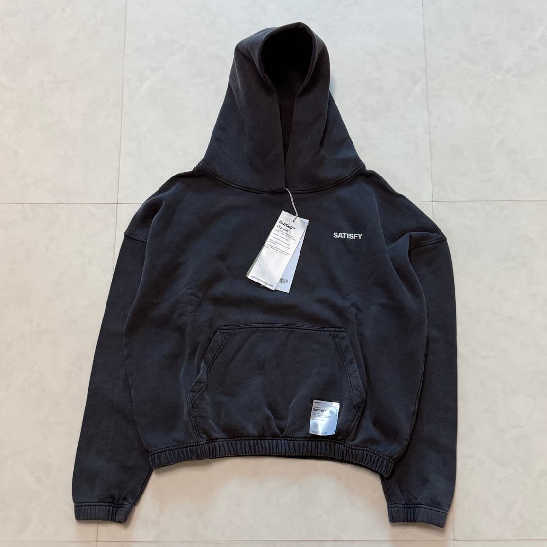 새티스파이 소프트셀 후디 에이지드 블랙 상품이미지4