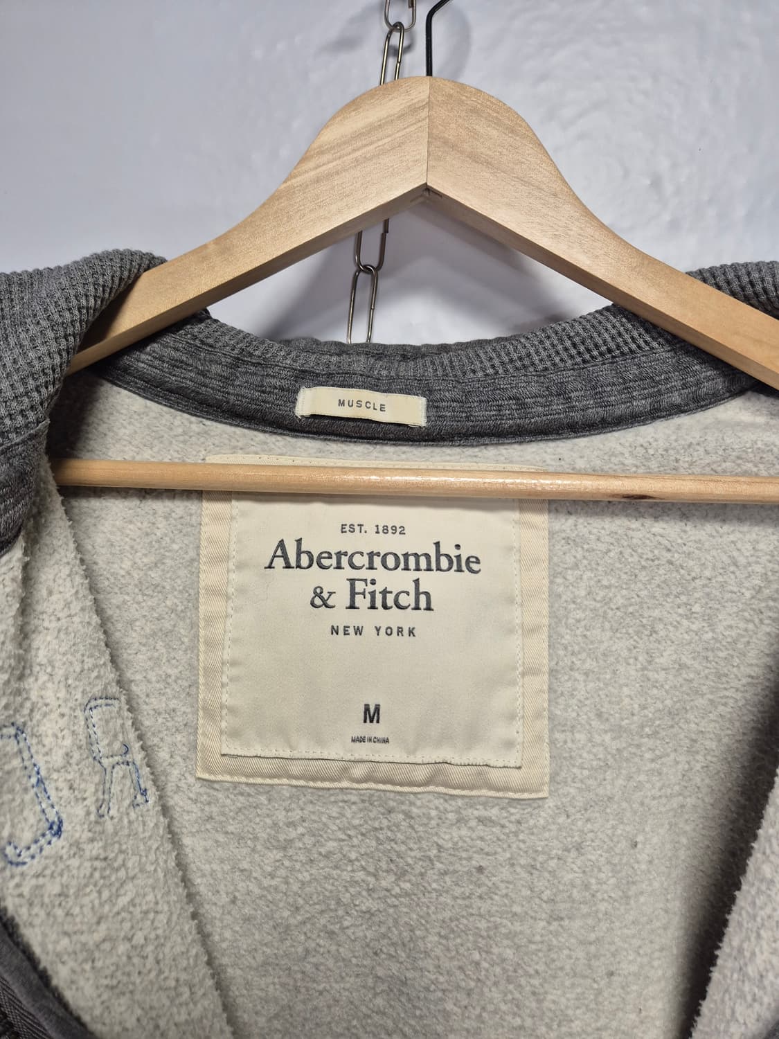 아베크롬비 Y2K 빈티지 후드집업 그레이 M사이즈(상태A급) 상품이미지4