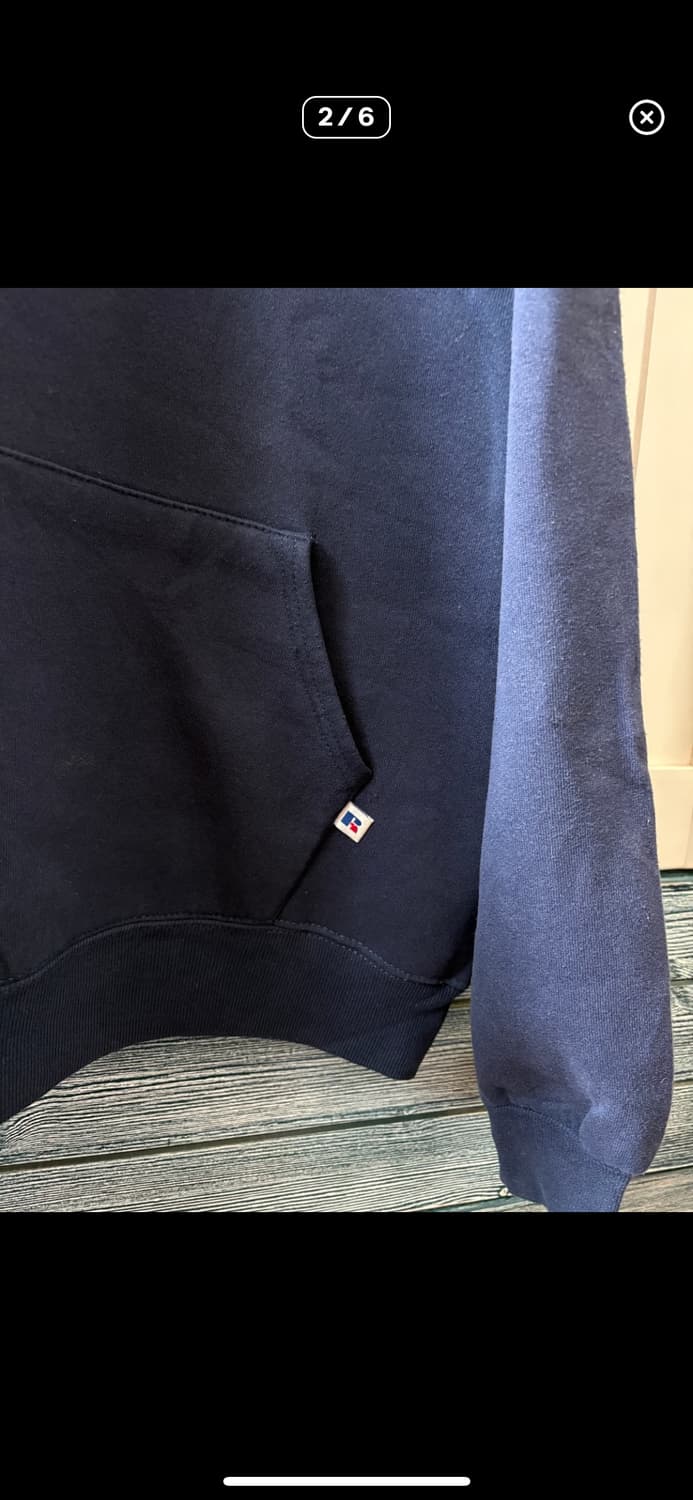 [L] 러셀애슬레틱 90‘s 후드티 네이비 상품이미지3