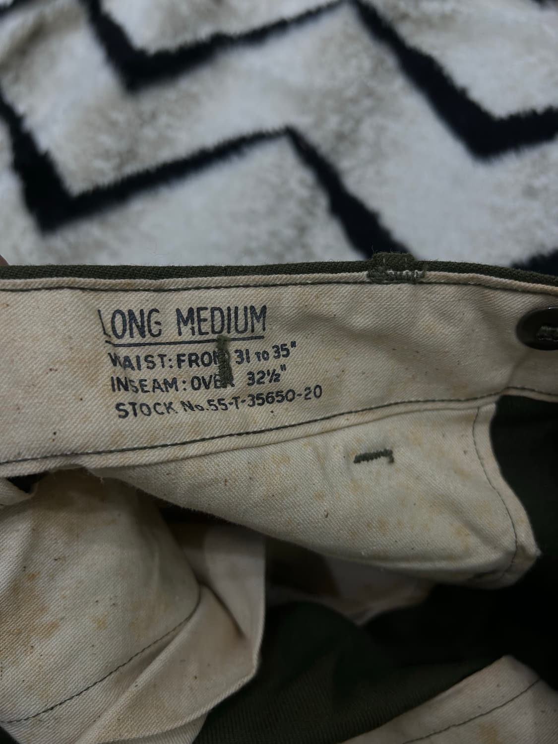 [35]U.S Army M-1951 울 팬츠/카키 상품이미지3