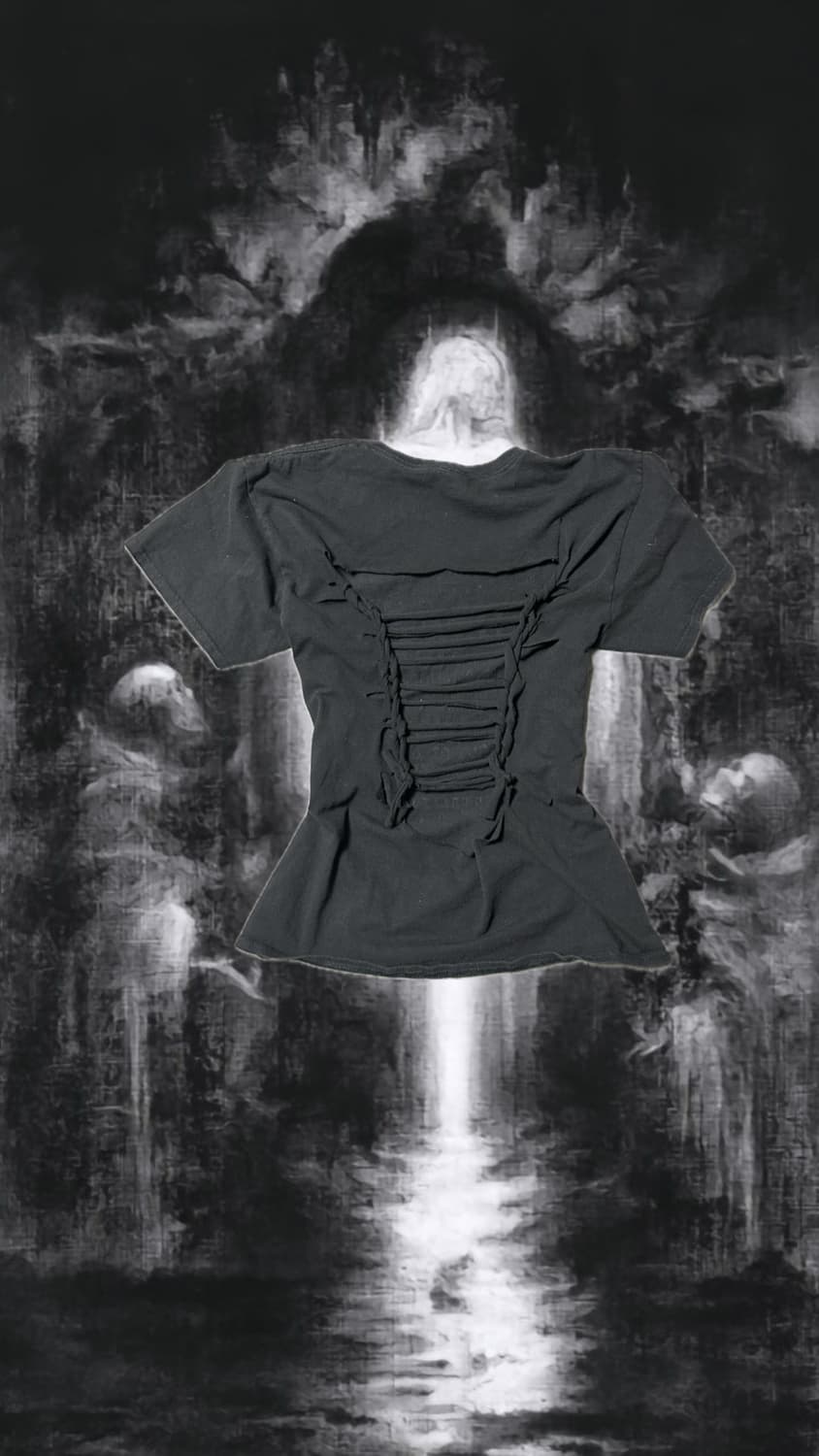 Y2K Punk 프린팅 반팔 상품이미지2