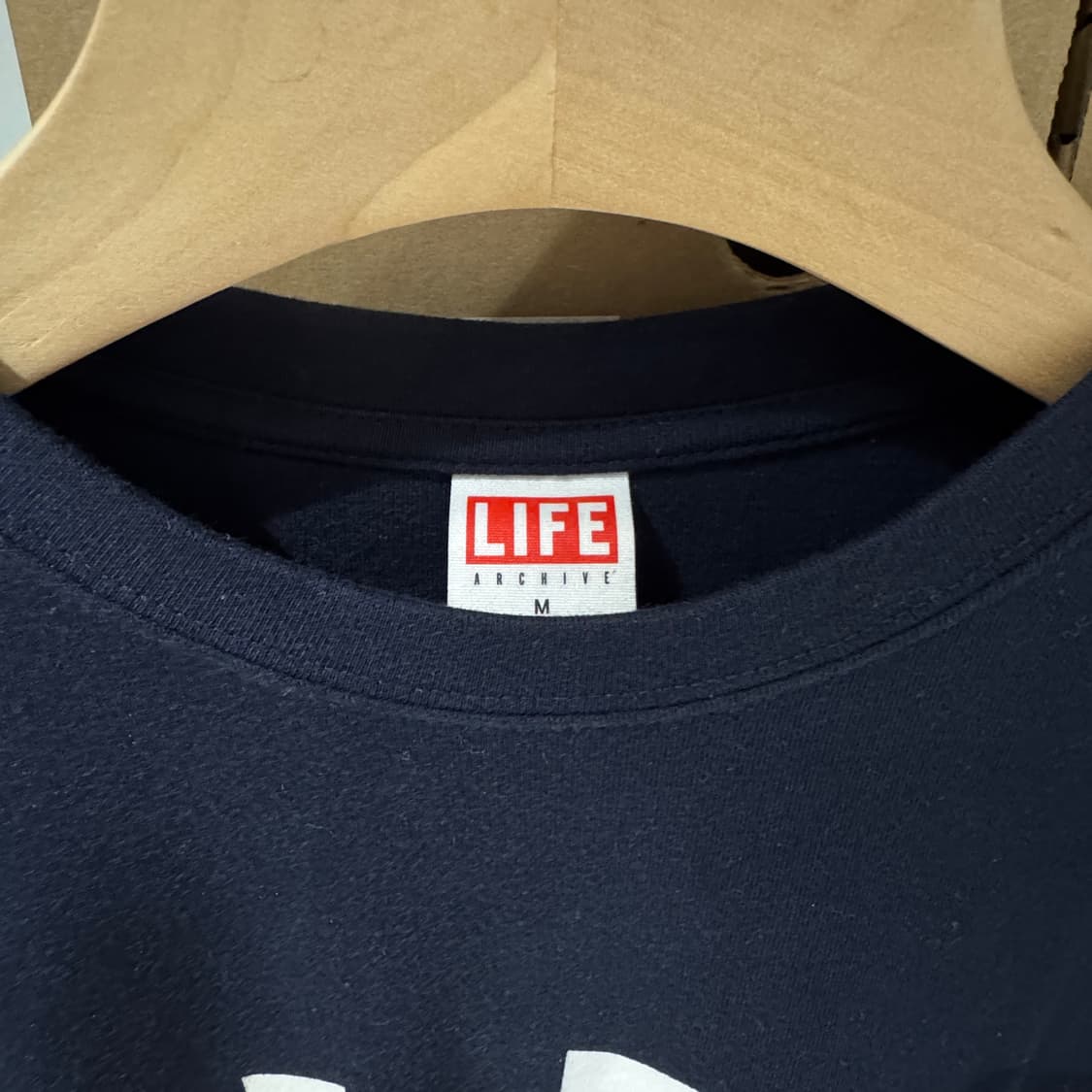라이프 아카이브 LIFE ARCHIVE LIFE 로고 반팔티 네이비 M 상품이미지2