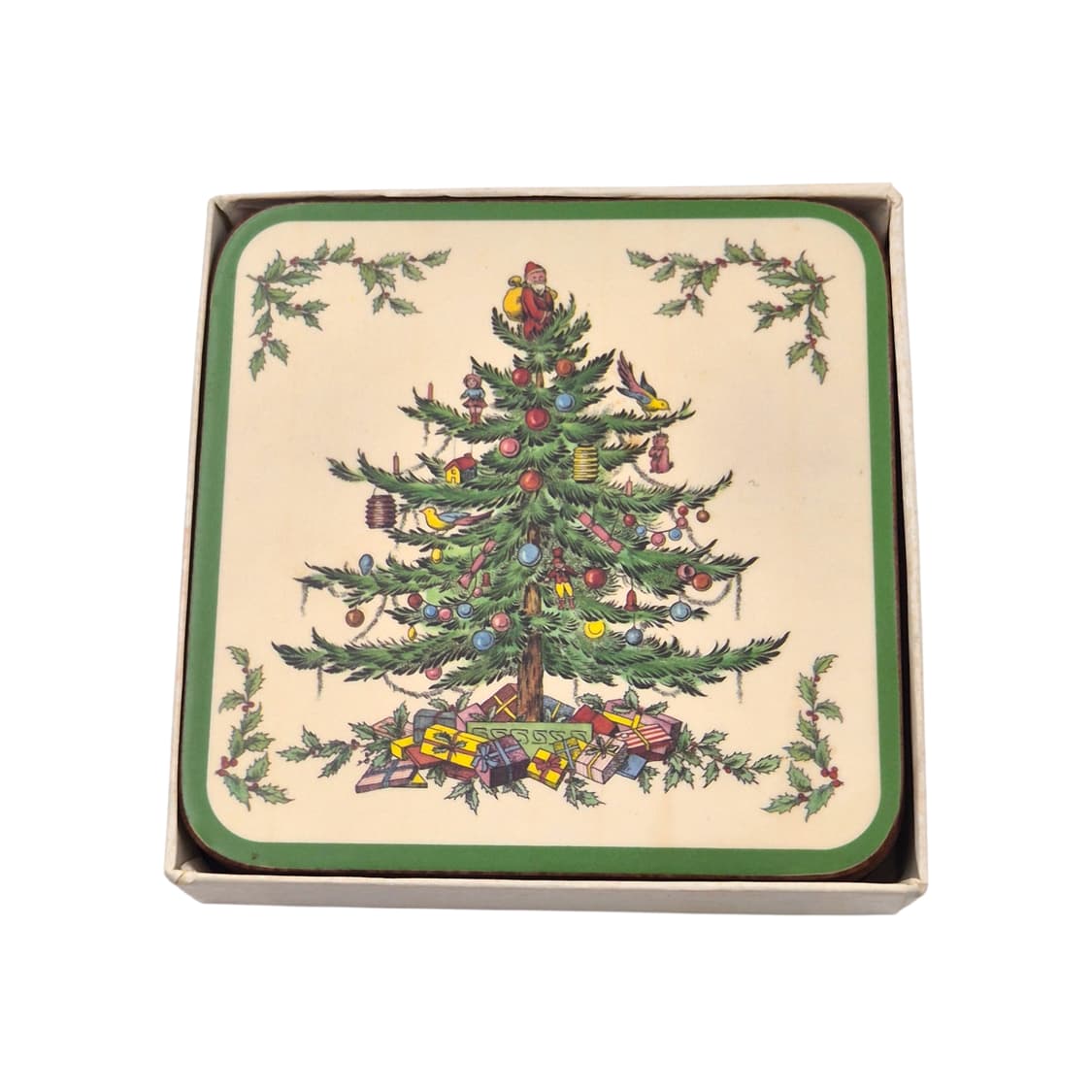 70s 영국 핌피넬 오리지널 크리스마스 코스터 6p 세트 상품이미지1