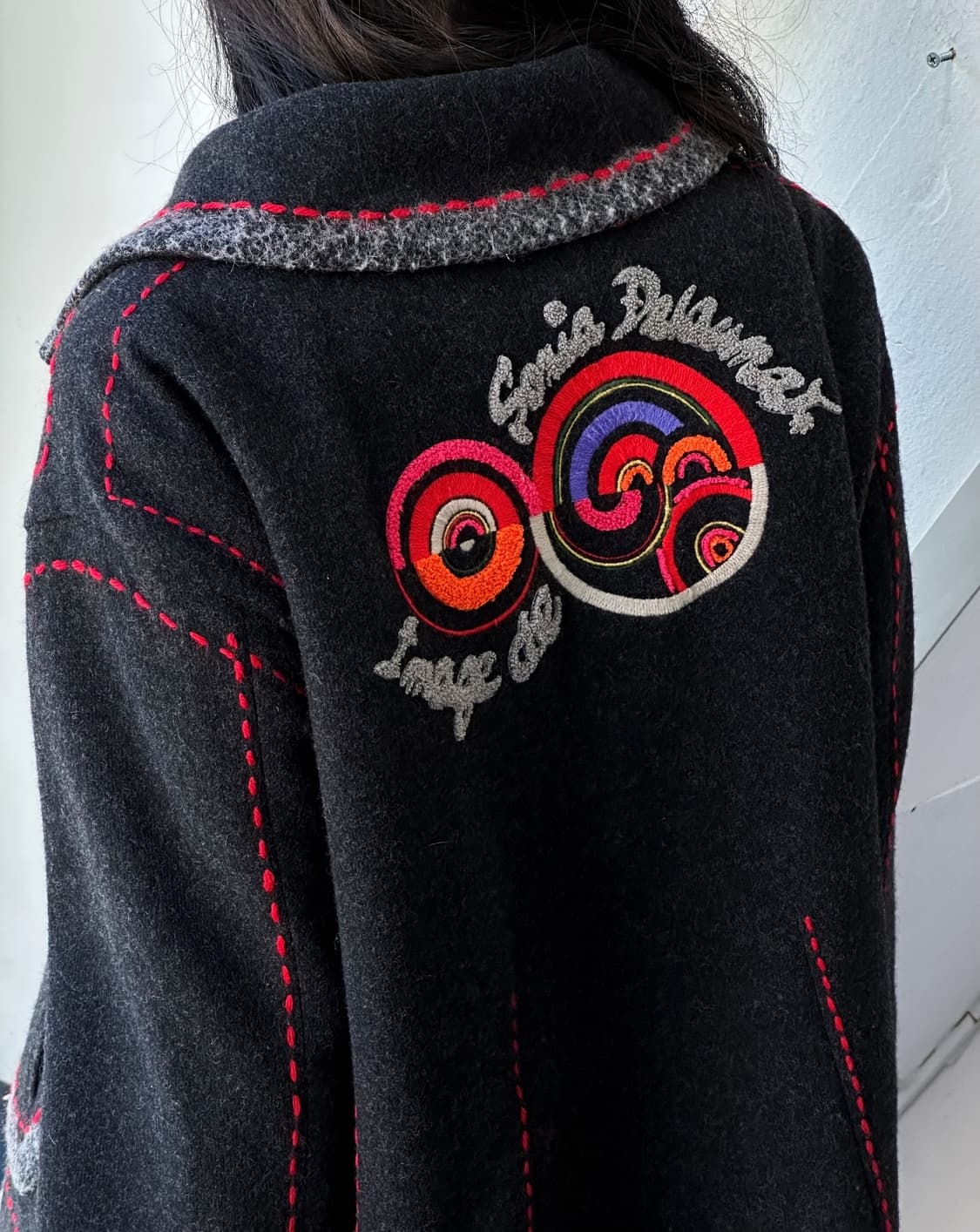 Mosser wool design stitch short coat 상품이미지9