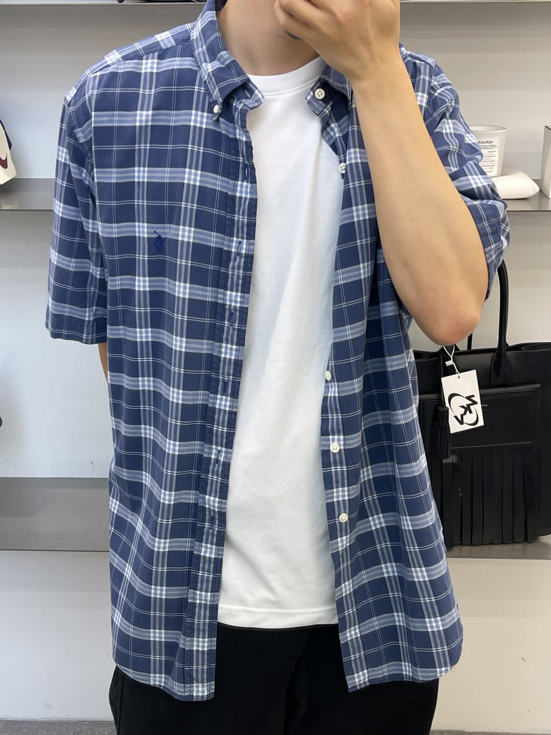폴로랄프로렌 베이직 포니 체크 하프 셔츠 상품이미지2