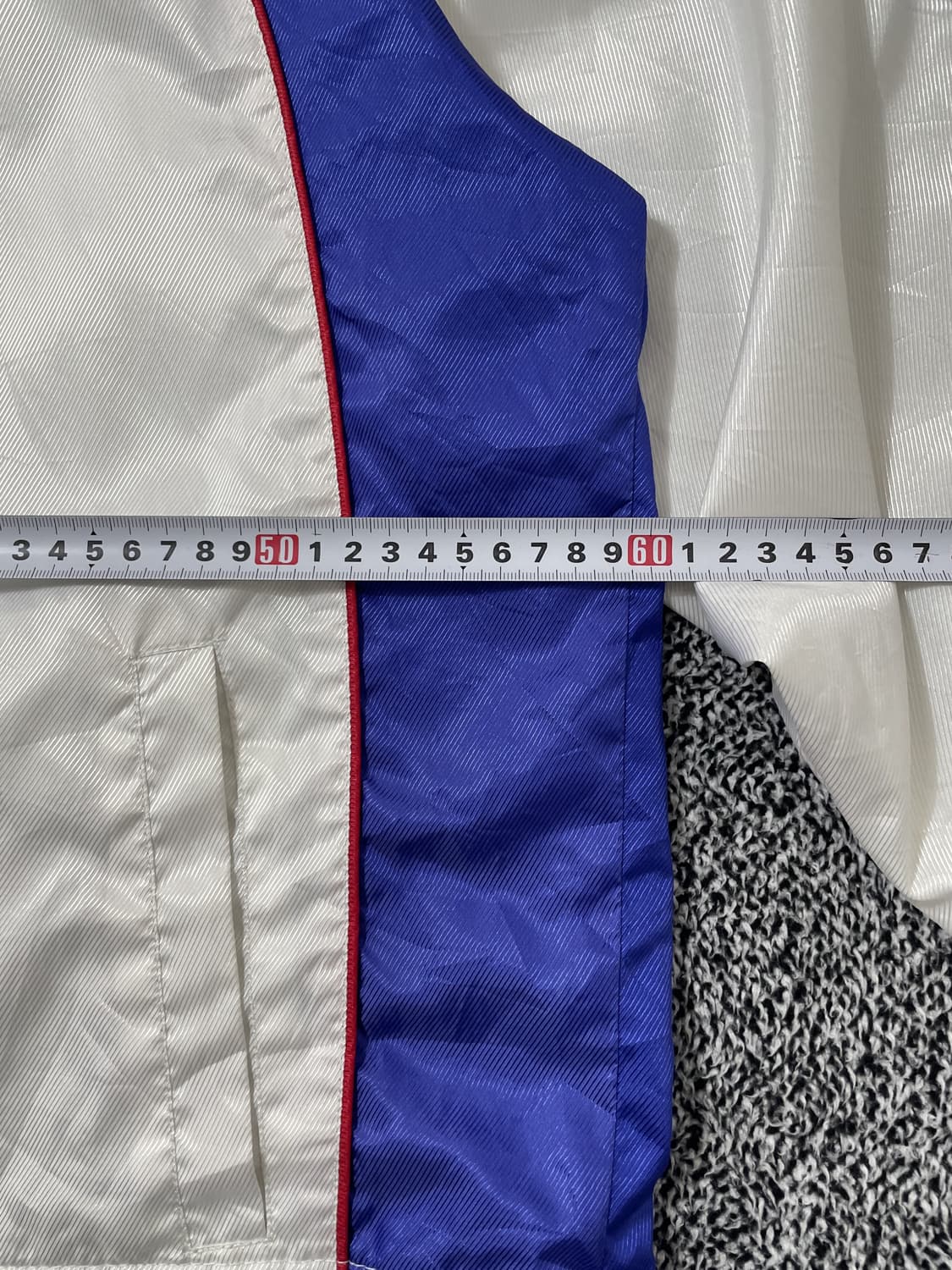 빈티지9. MIZUNO 미즈노 바람막이 점퍼 화이트 블루 윈드브레이커 상품이미지5