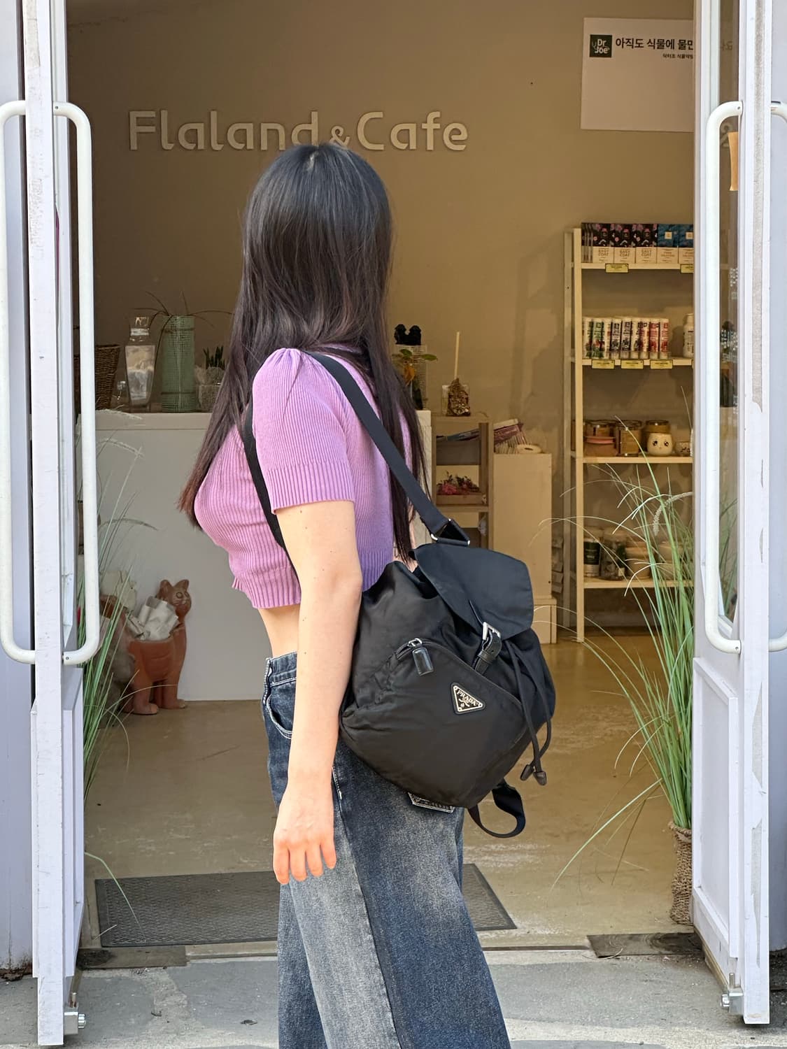 (보증서O) 프라다 포코노 원포켓 블랙 나일론 백팩 상품이미지2