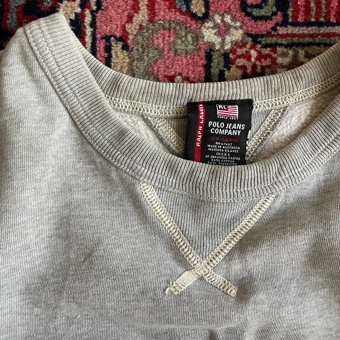 폴로 진스 컴퍼니 RL-67 그레이 기모 스웻셔츠 상품이미지4