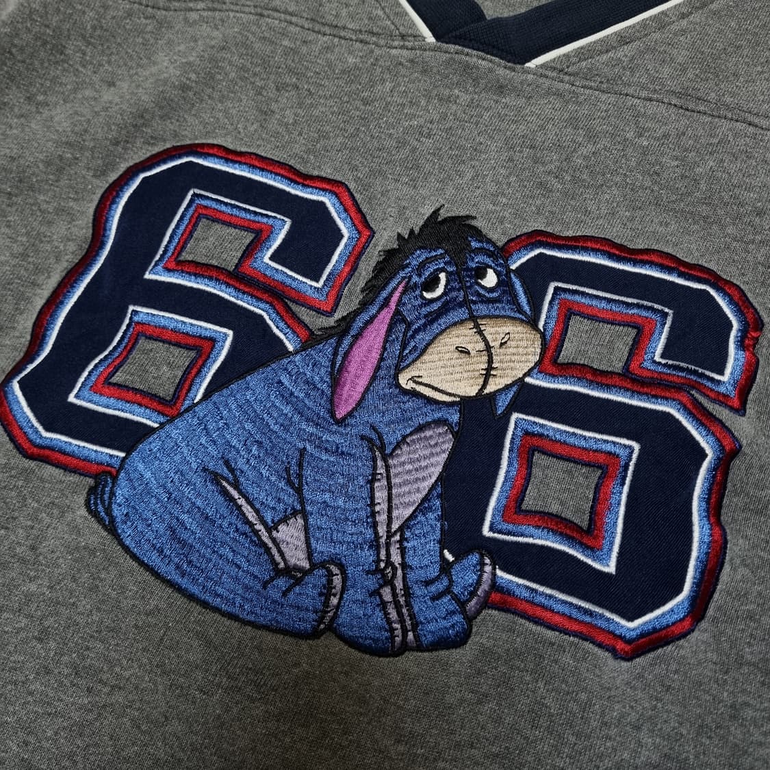 빈티지 디즈니 스토어 이요르 풋볼 티셔츠 롱슬리브 L 져지 긴팔 usa
 상품이미지4