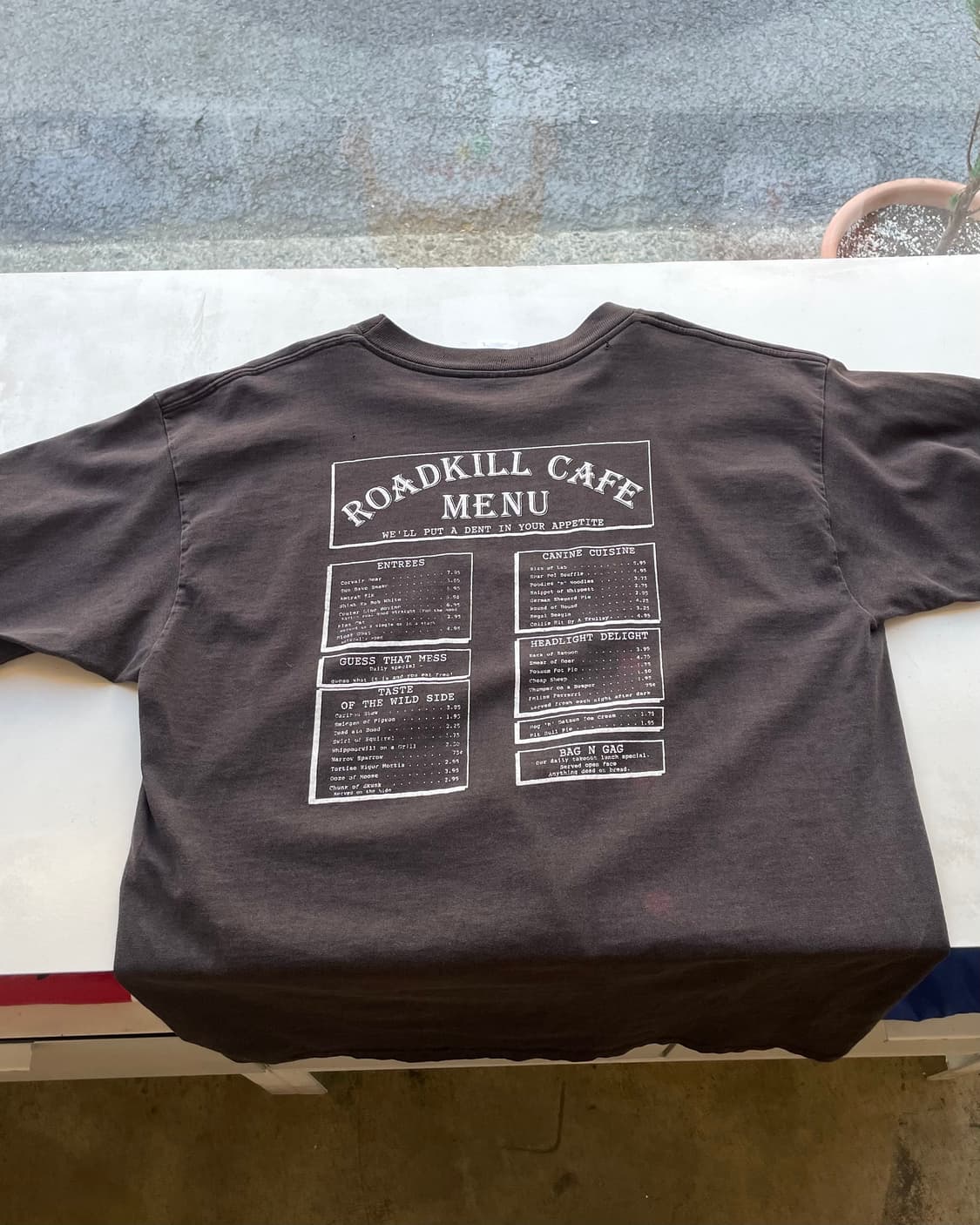 90‘s usa “Road Kill Cafe” Faded T-shirt  상품이미지9