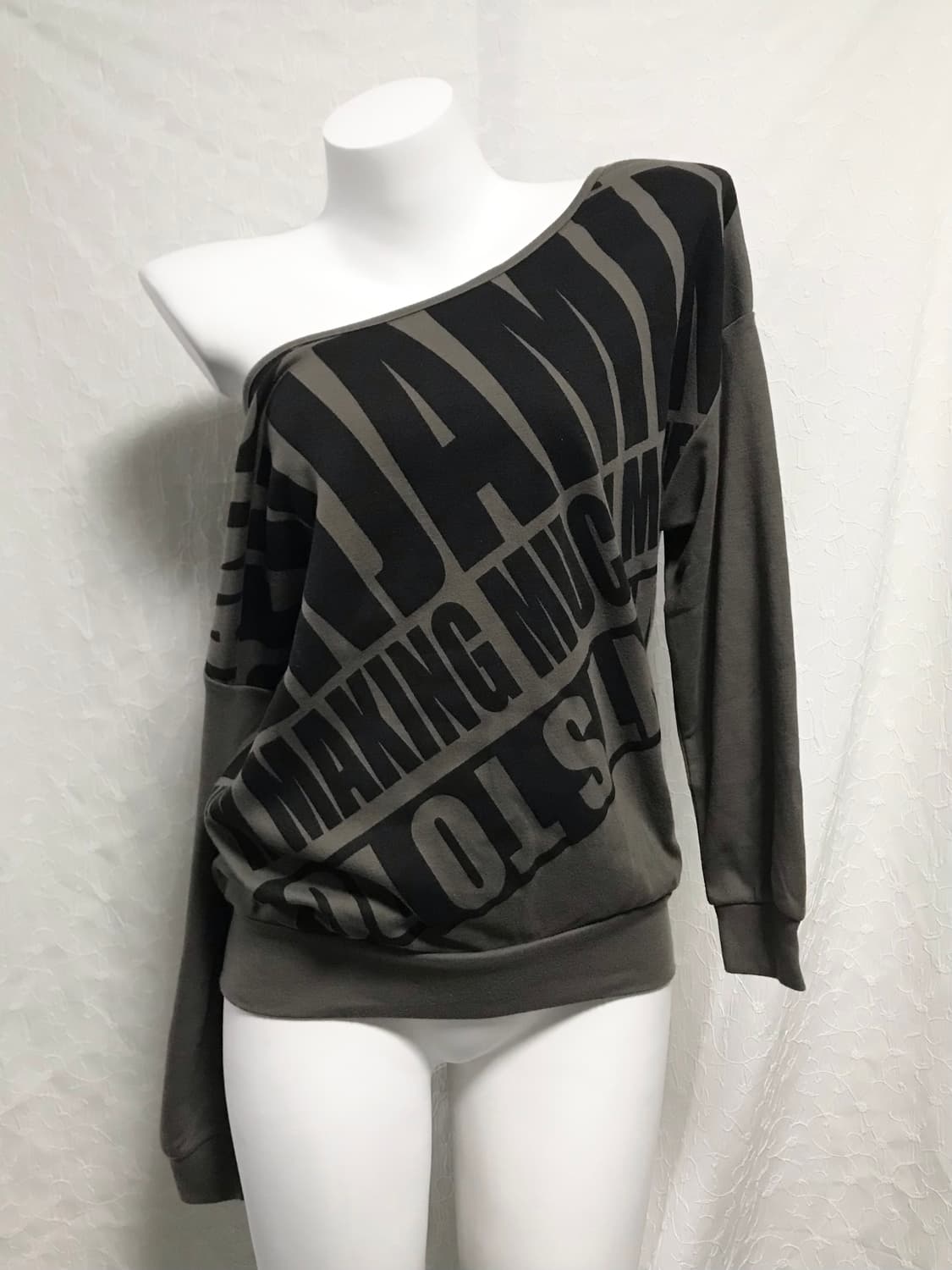 빈티지 y2k 펑크 레터링 롱슬리브 탑 상품이미지1