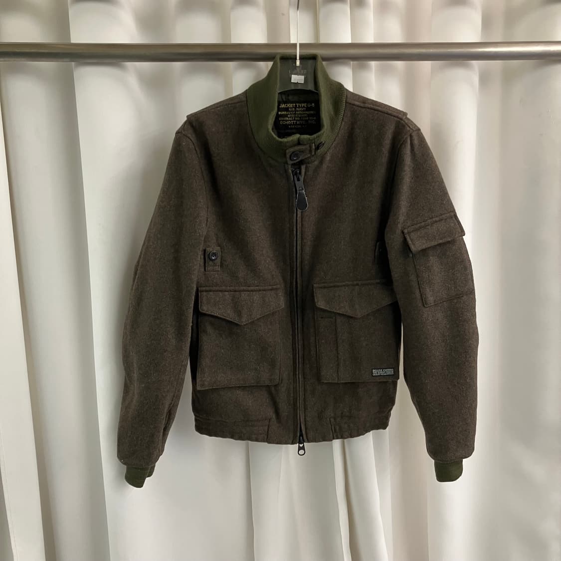 쇼트 카키 밀리터리 G-8 울자켓 M 상품이미지1
