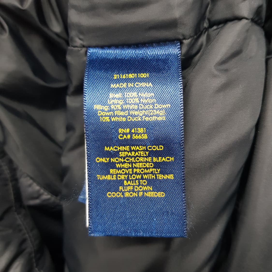 폴로 랄프로렌 구스 롱 패딩 XS사이즈  상품이미지4