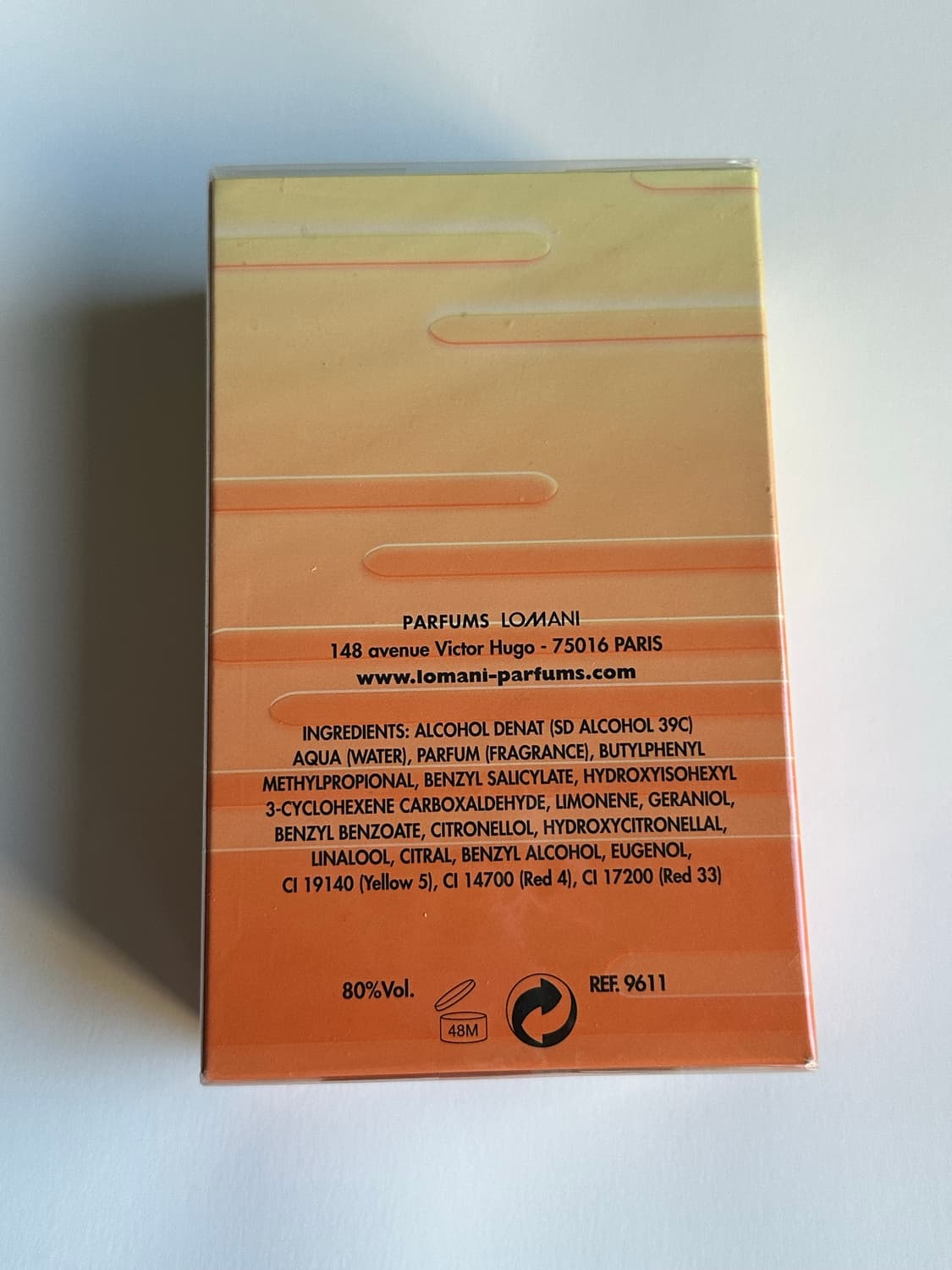 프랑스 브랜드 Lomani 로마니 오드드퍼퓸 Solara 새상품 상품이미지2