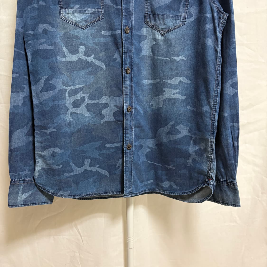 폴로 데님앤서플라이 카모플라주 웨스턴 데님셔츠 / 블루, L 상품이미지3