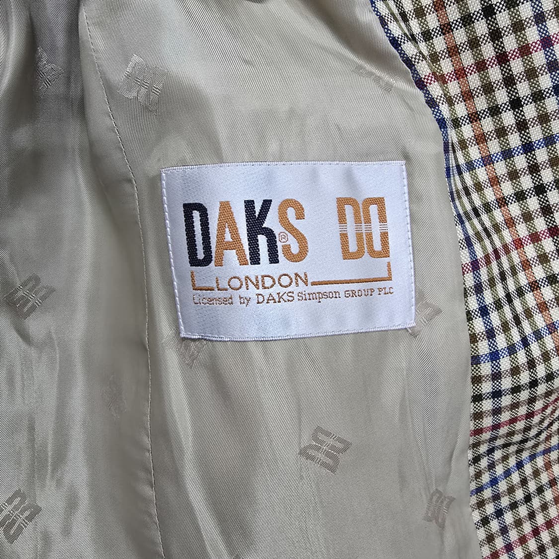 닥스(DAKS) 빈티지 체크 블레이저 자켓 상품이미지5