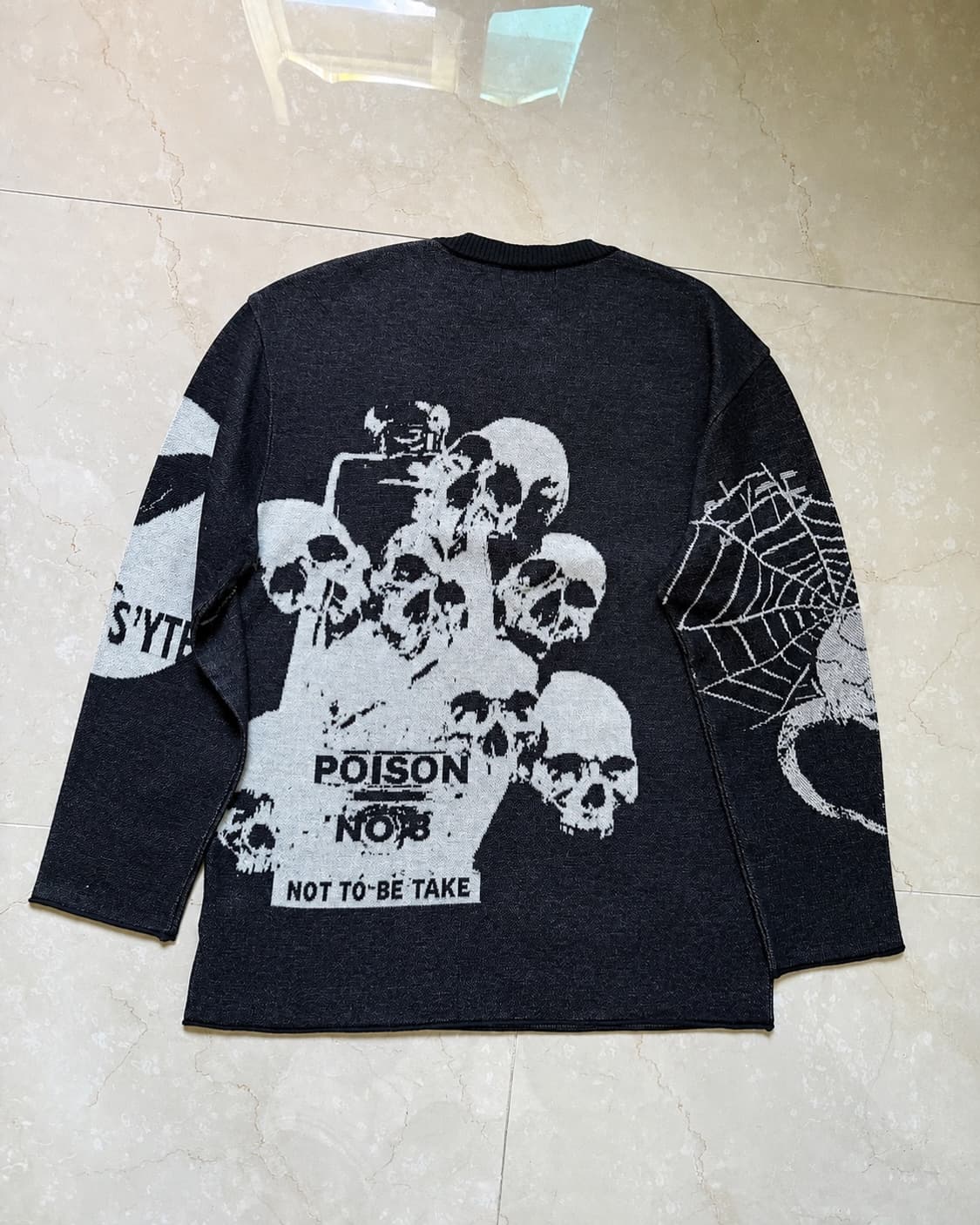 YOHJI YAMAMOTO S'yte skull jacquard knit 상품이미지3