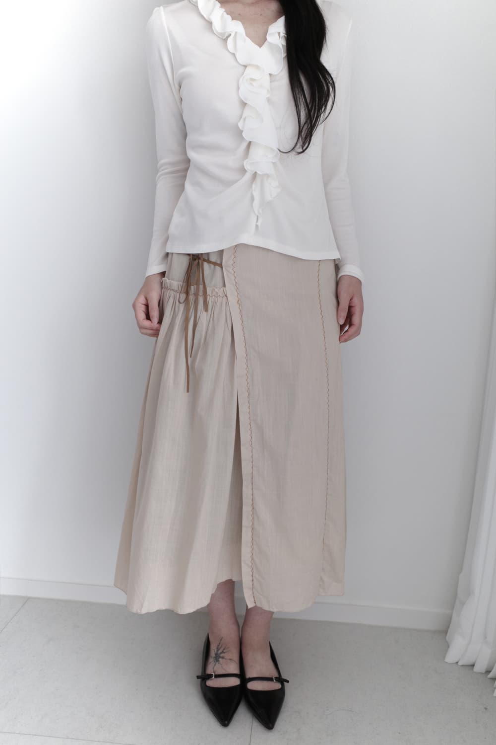 shirring wrap skirt  상품이미지6