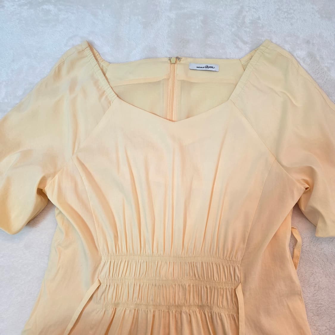 (M)여성 로엠 스퀘어넥 반팔 원피스  상품이미지2