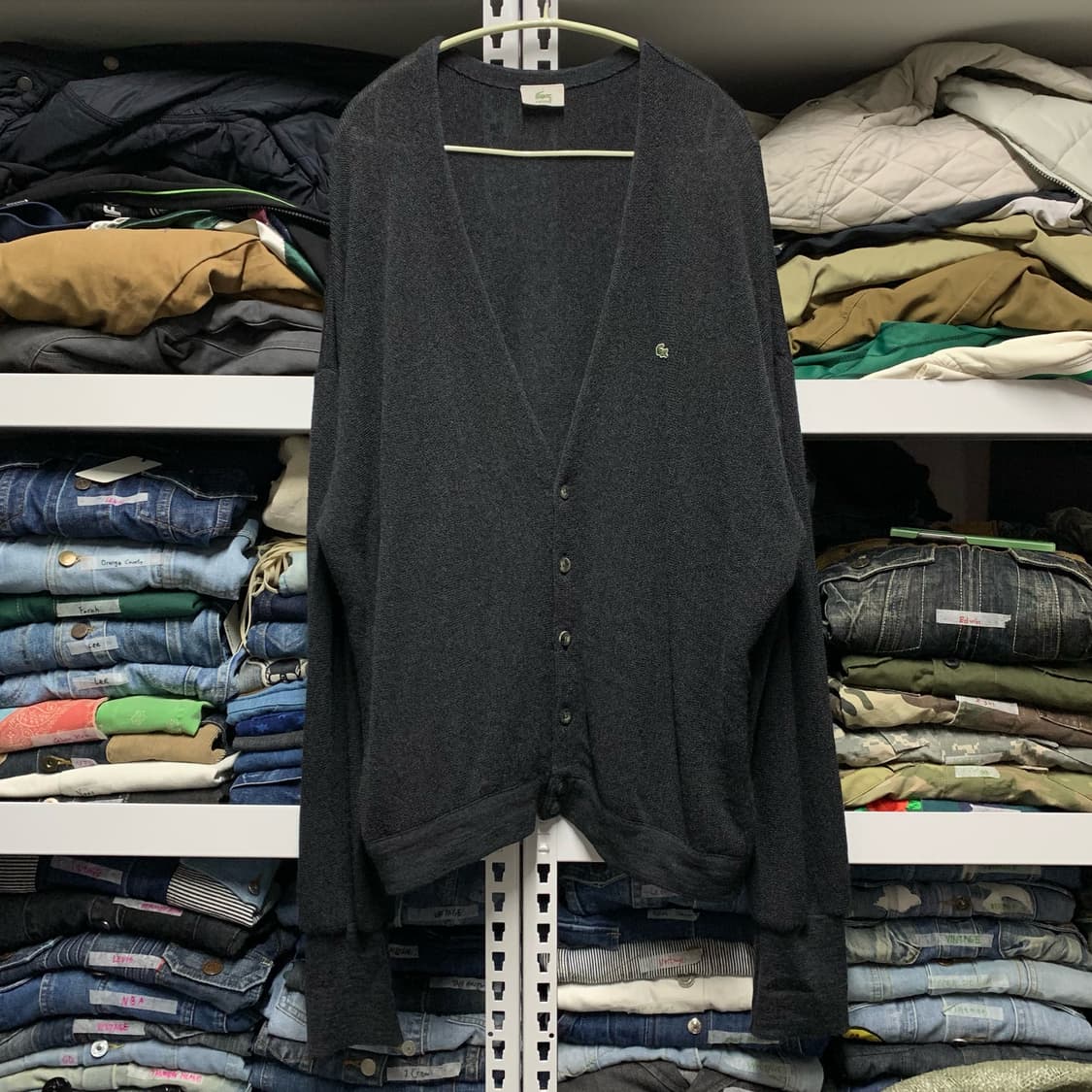 [3XL] 라코스테 울마크 퓨어울 가디건 상품이미지2