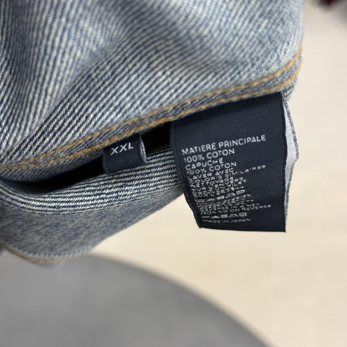 [리오브전포점] 셀린느 백로고 청 후드 데님 자켓 상품이미지5