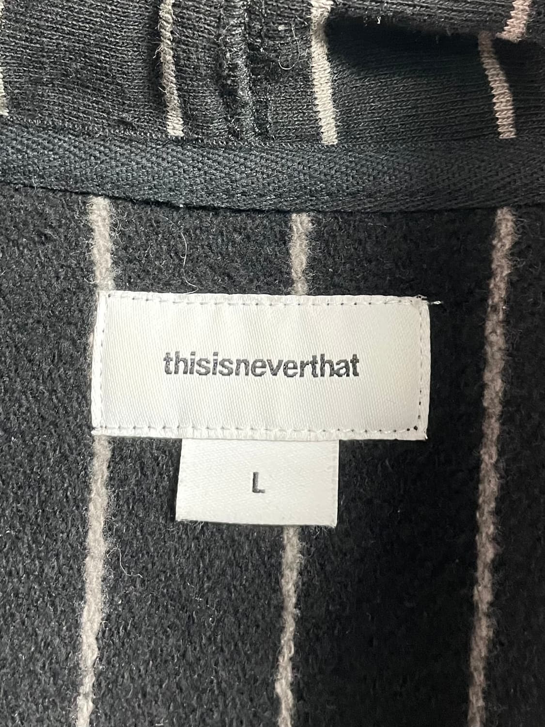 디스이즈네버댓 스트라이프 헤비 후드티 (on.328) 상품이미지4