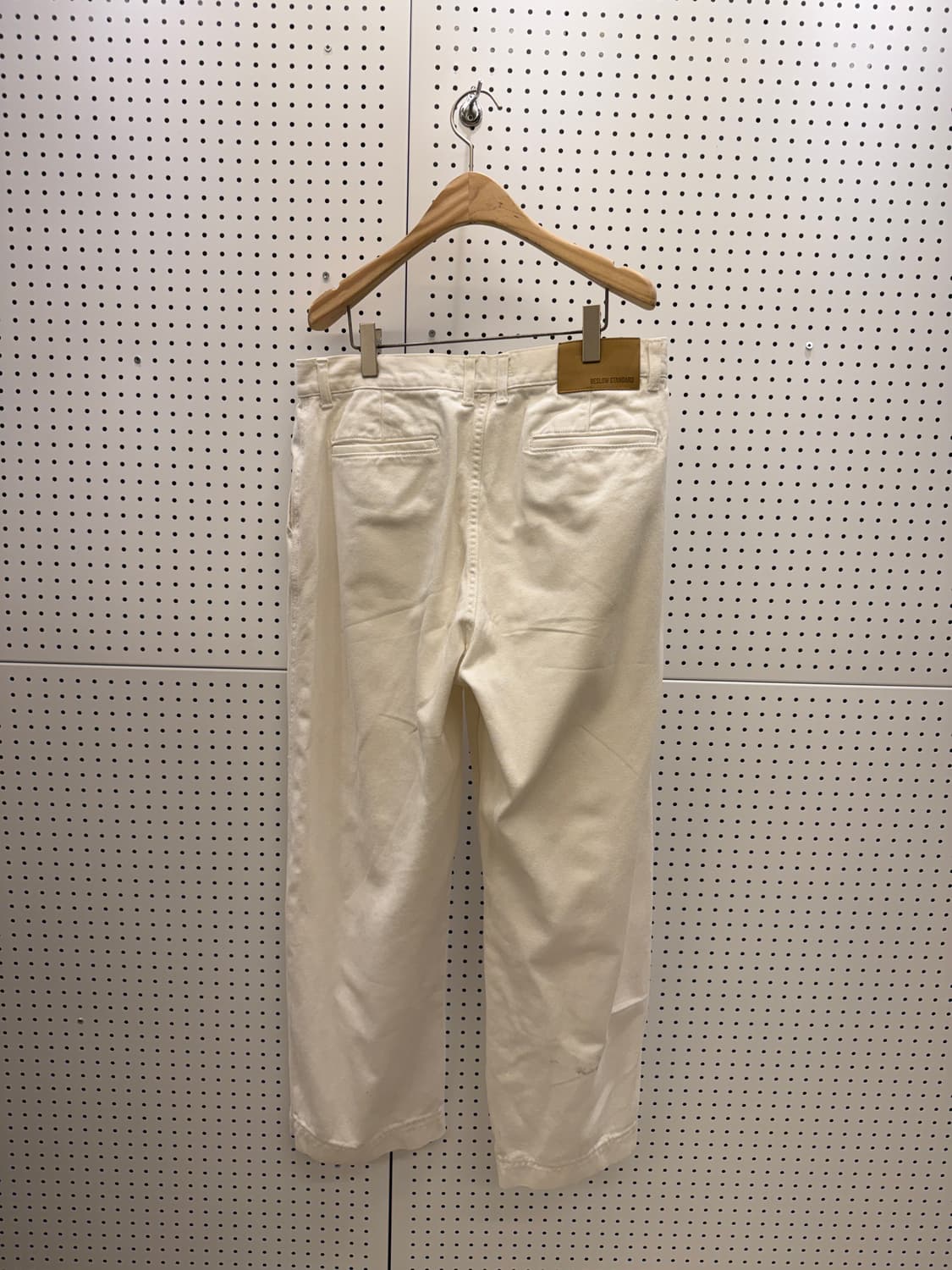 비슬로우 스탠다드 화이트 와이드 데님 팬츠 U1356 상품이미지4