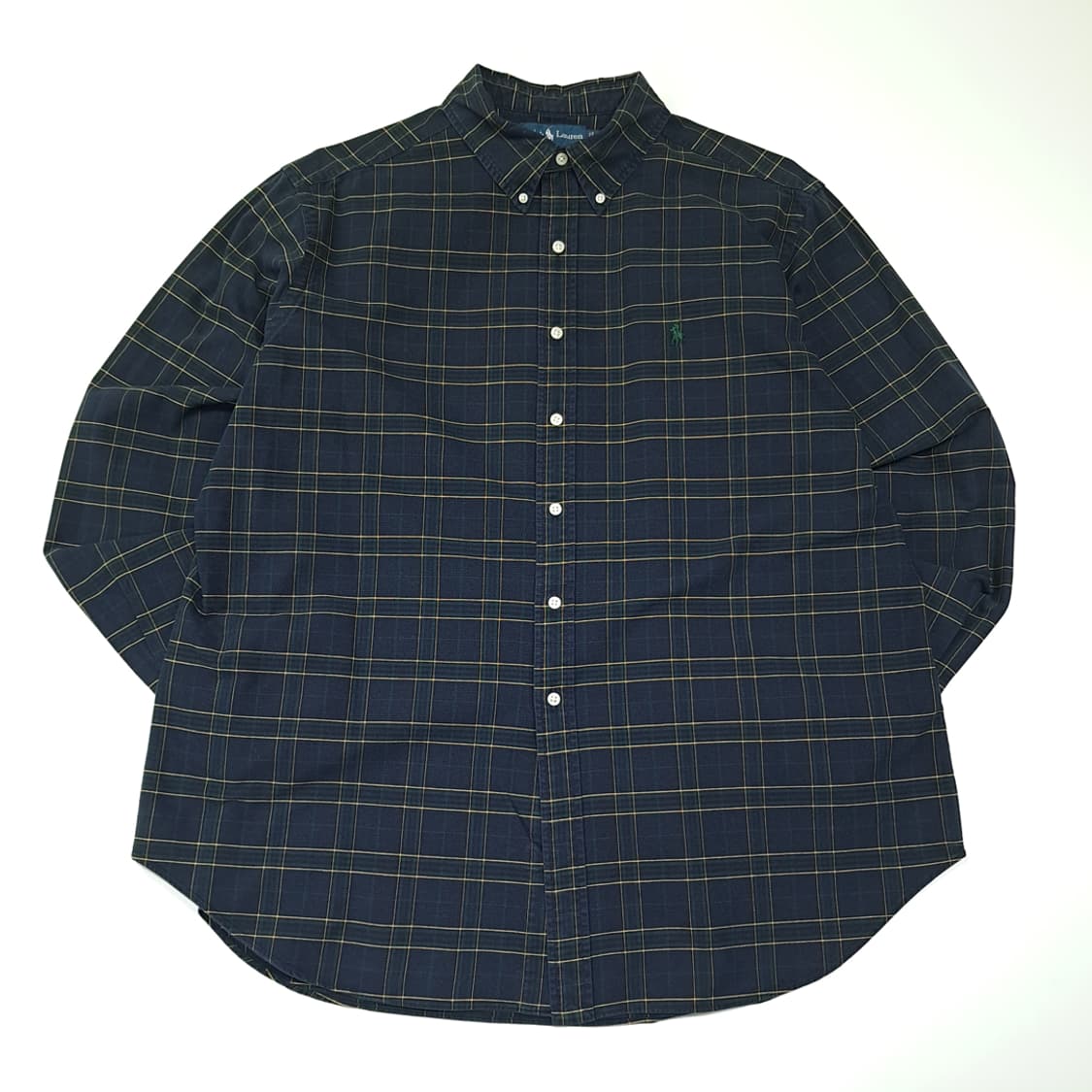 CL445 2XL 폴로 00s 코튼 모던 블랙워치 타탄체크 셔츠 남방 상품이미지1