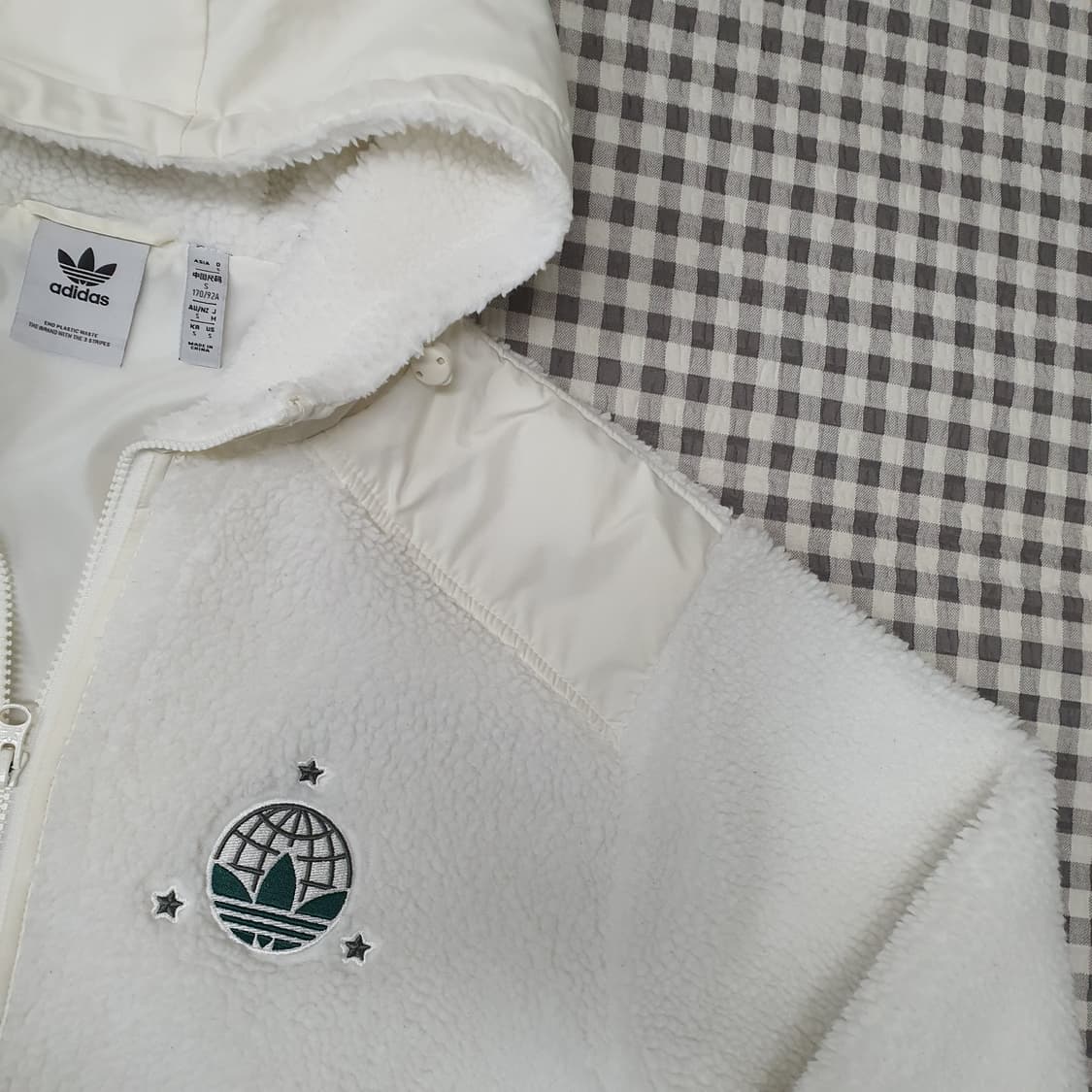 아디다스 쉬르파 간절기 플리츠 후드집업 남자95 상품이미지4