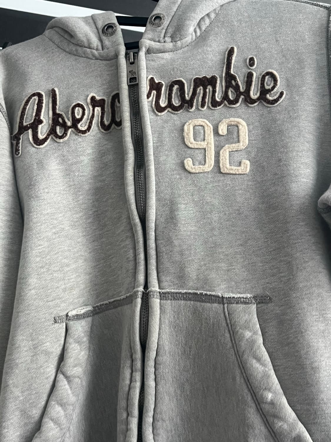 아베크롬비 그레이 후드집업 상품이미지1