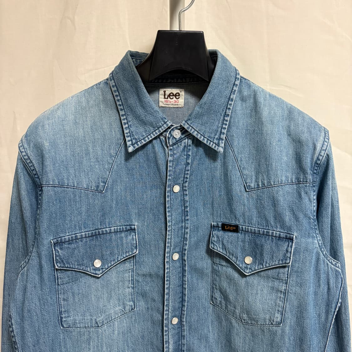 리 샌포라이즈드 웨스턴 데님 셔츠 / 중청, L 상품이미지2