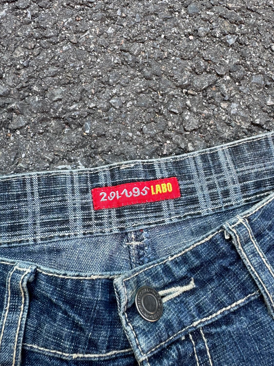 291295=HOMME 투포켓 워싱 데님팬츠 상품이미지4