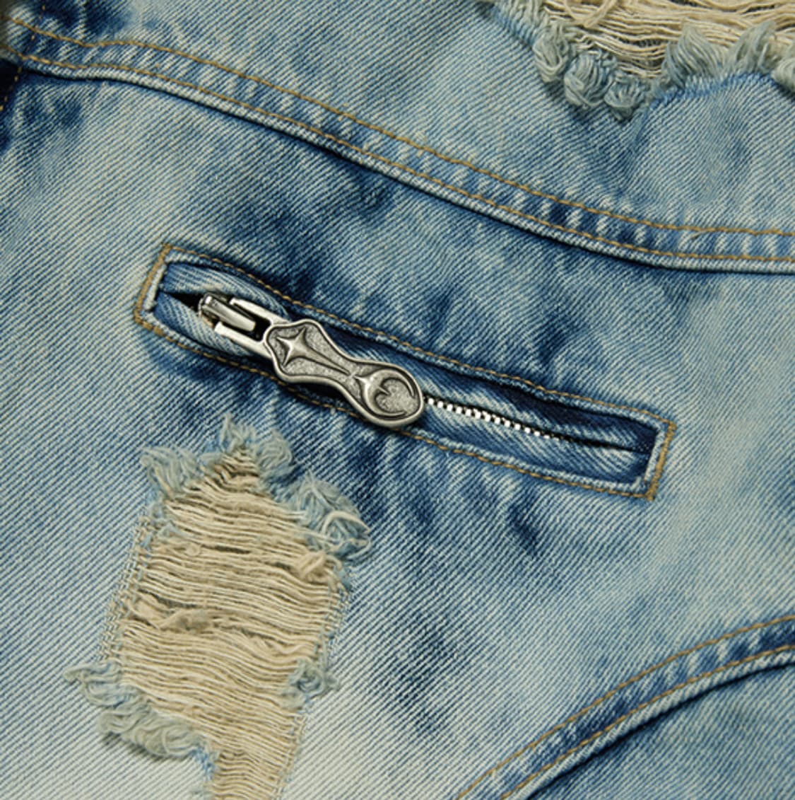 TC Denim zip-up Hoodie Blue/2 상품이미지6