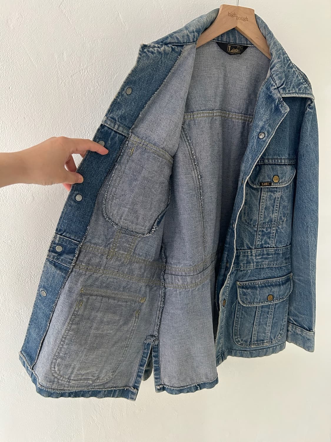 70's Lee Bush denim chore jacket. 상품이미지7