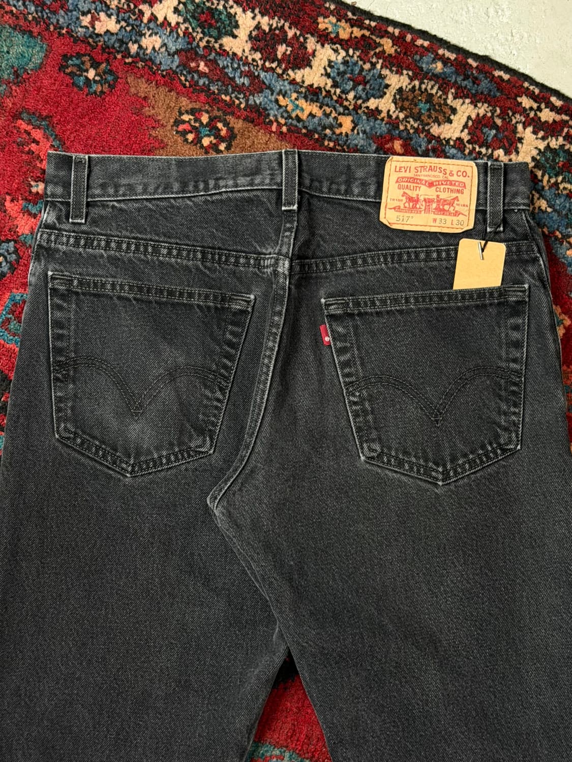 00's 리바이스 517 블랙 부츠컷 플레어진 상품이미지6