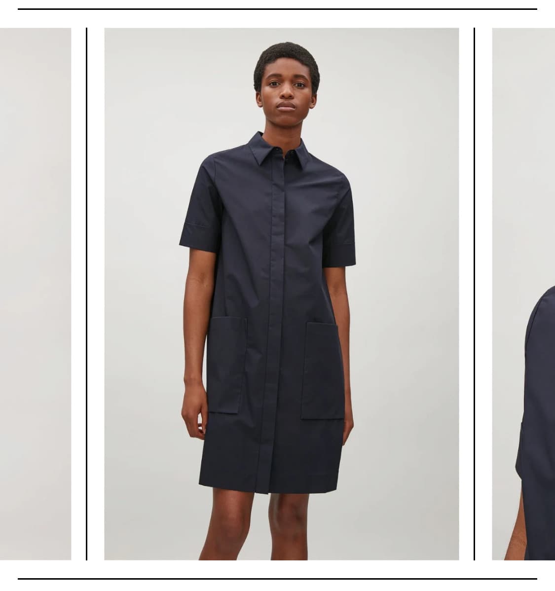 코스 네이비 셔츠 드레스 36사이즈 55 상품이미지1