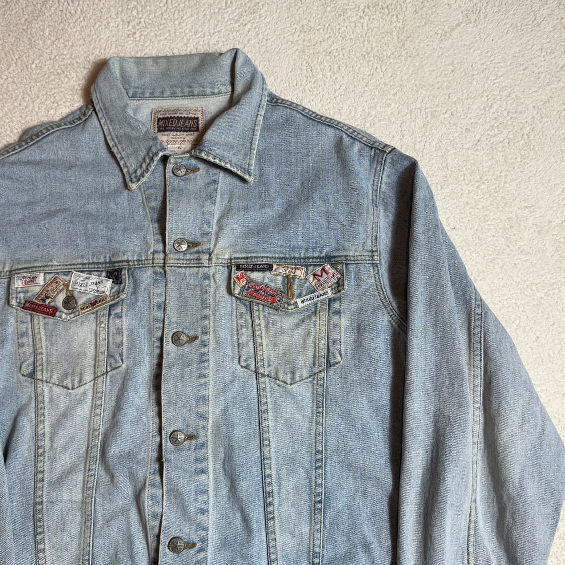 mixedjeans 빈티지 카라 연청자켓 상품이미지2