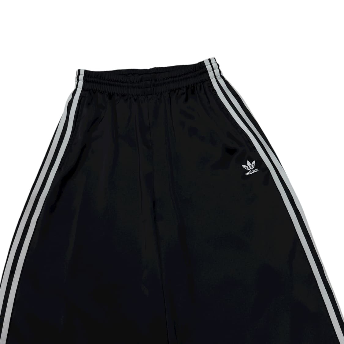 아디다스 새틴 와이드 트랙팬츠 바지 블랙 36 상품이미지2