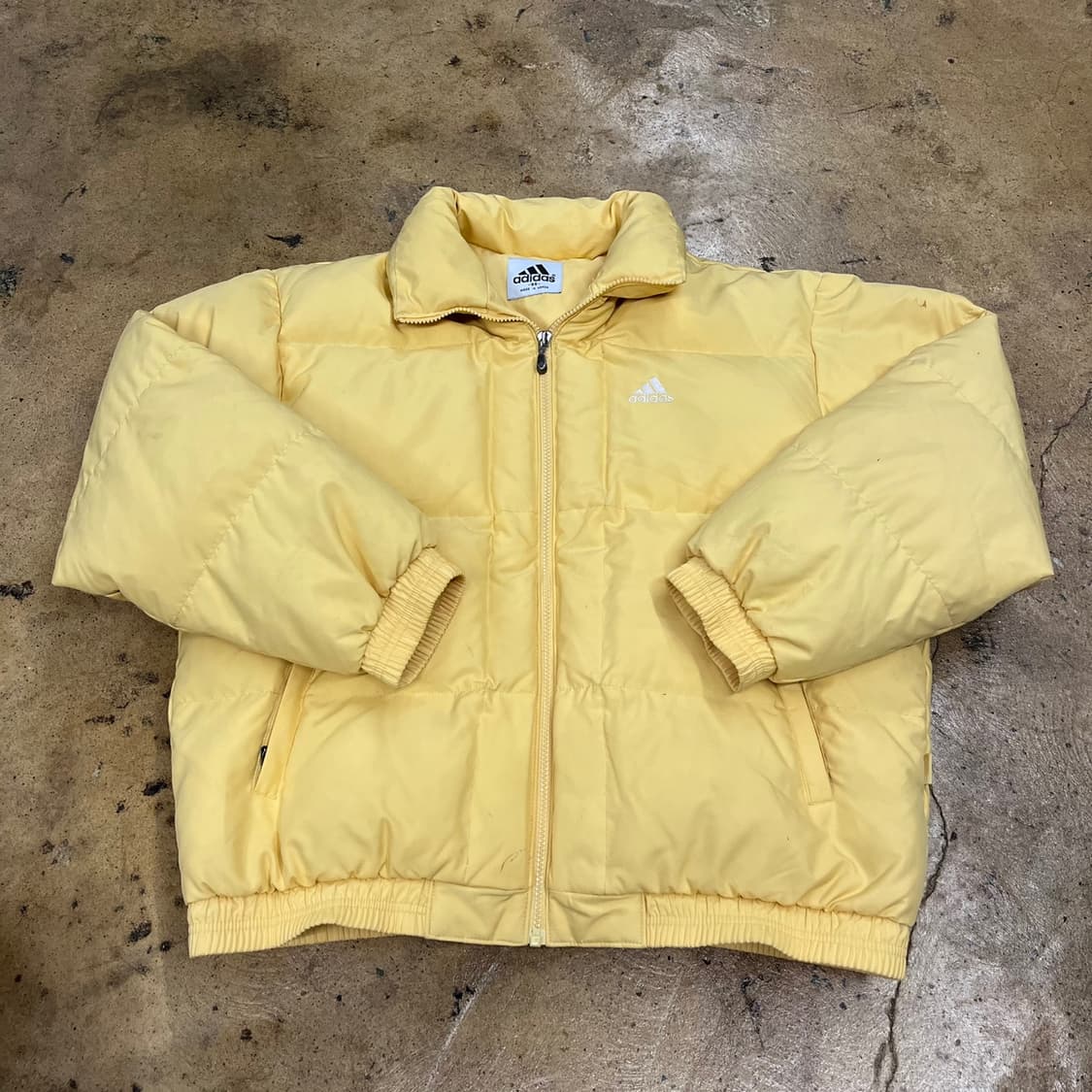 아디다스 옐로우 병아리 숏패딩 95 상품이미지2