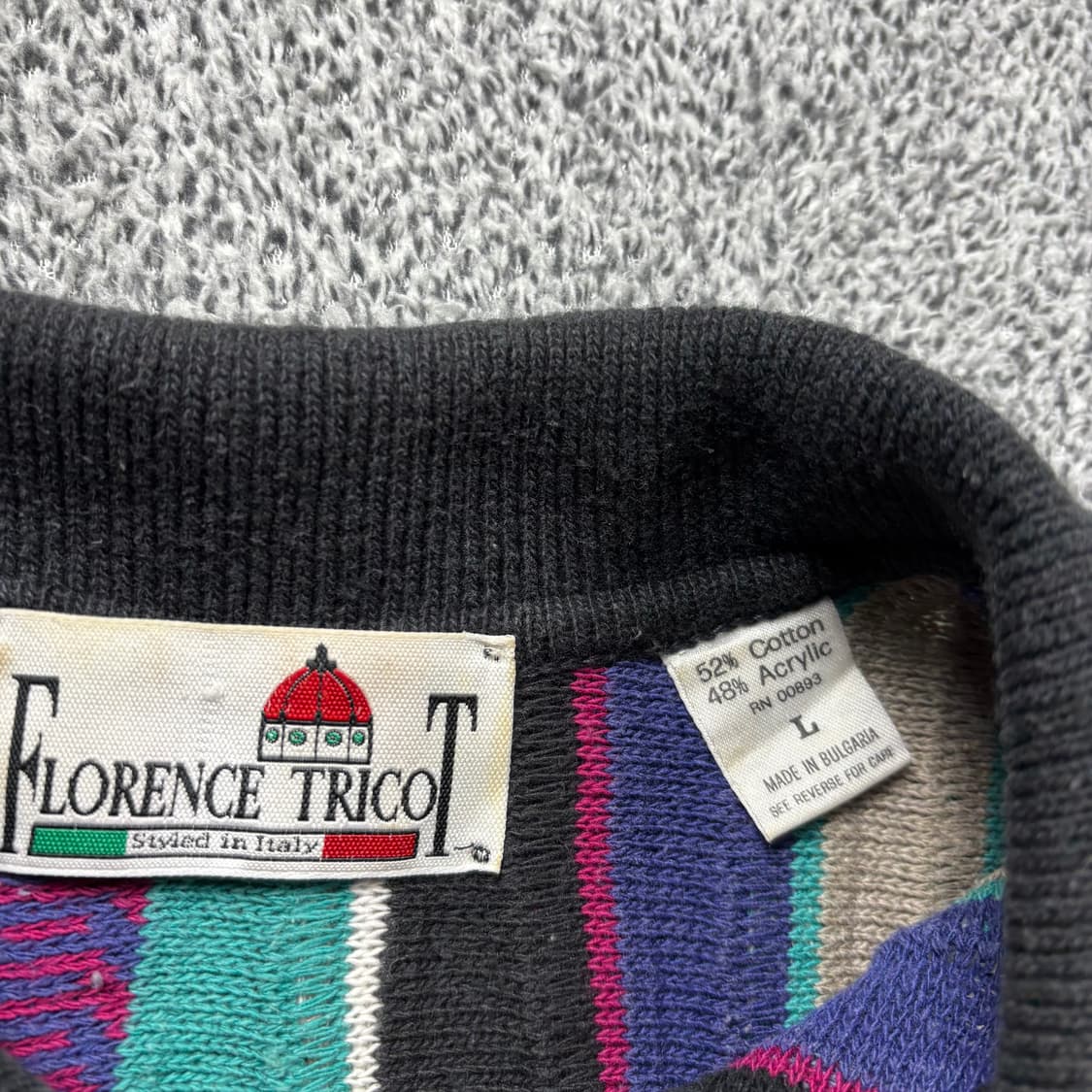 유럽 메이드 빈티지 패턴 카라 니트 상품이미지5