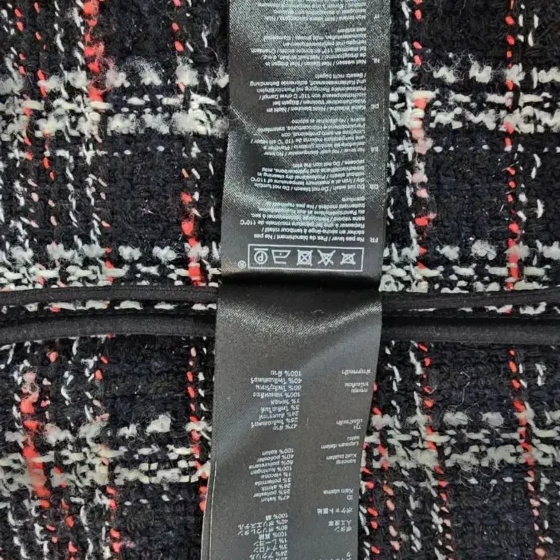 마쥬 트위드 자켓 블랙 ~55 상품이미지10