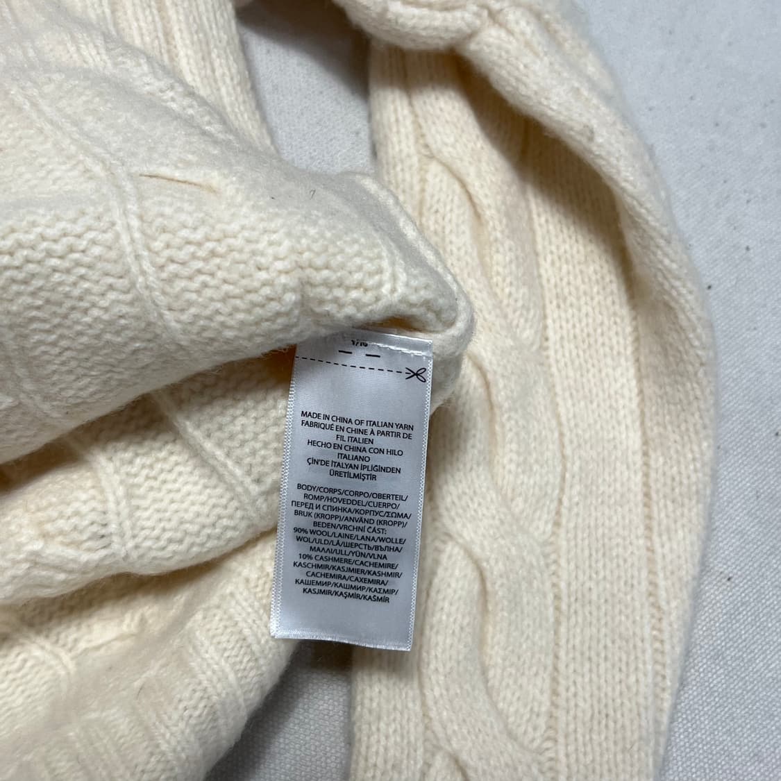 M 폴로랄프로렌 여성용 캐시미어 케이블 니트 상품이미지5