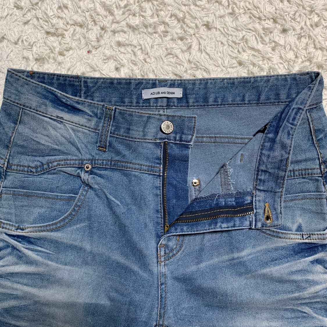 [31] AD LIB 패치워크 스키니진 상품이미지5