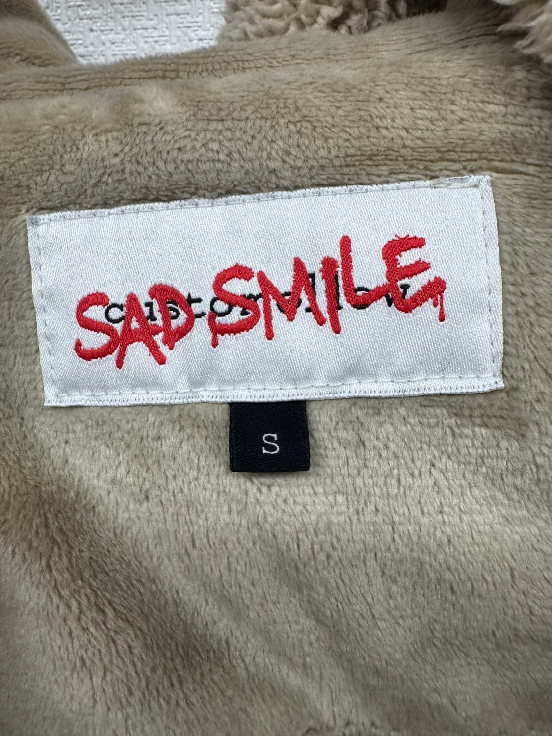 커스텀멜로우 새드스마일 떡볶이 후리스 S(2XL) 남여공용 상품이미지6