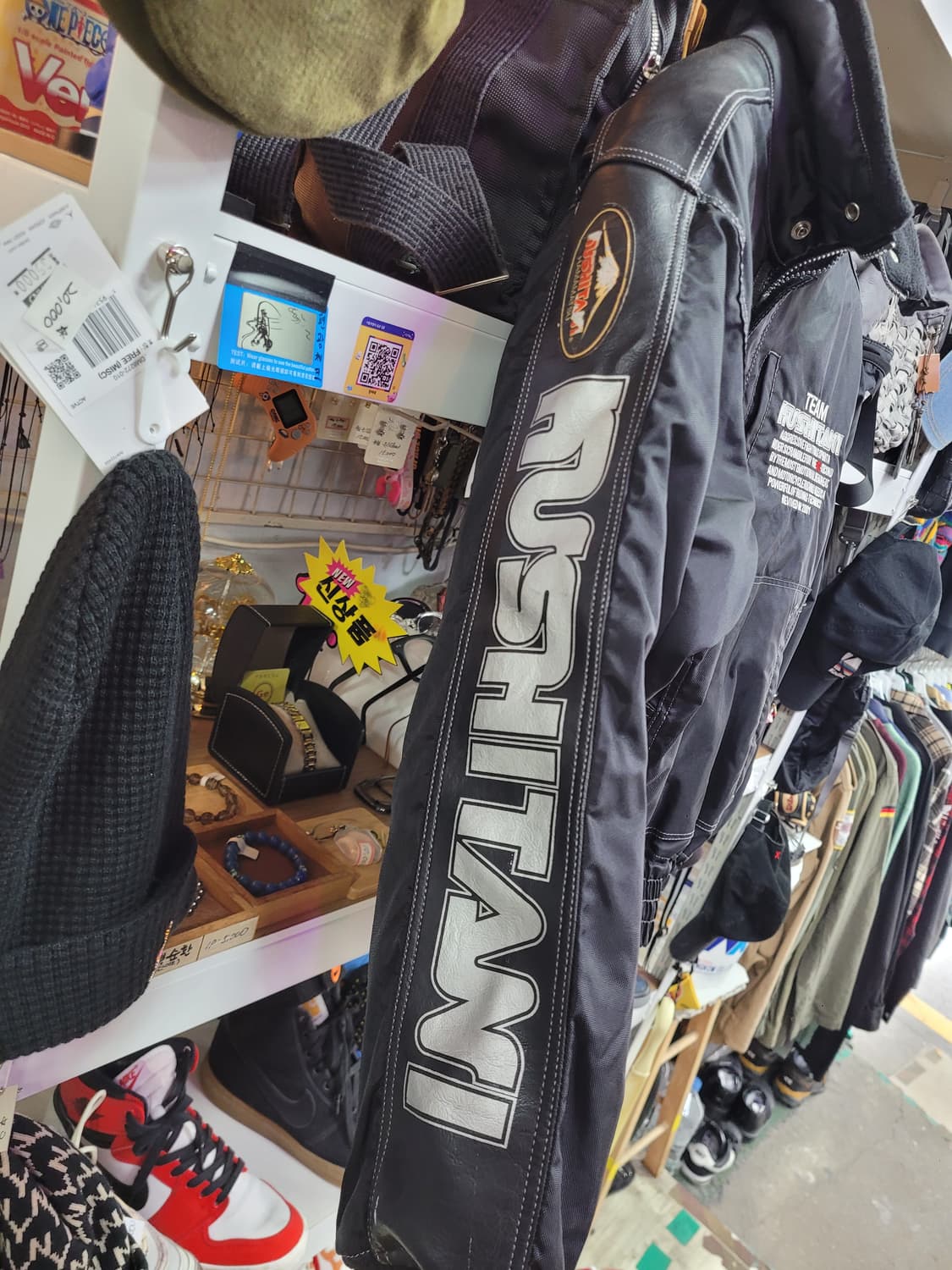 쿠시타니 팀 레이싱 점퍼 자켓 블랙 (M) 상품이미지7