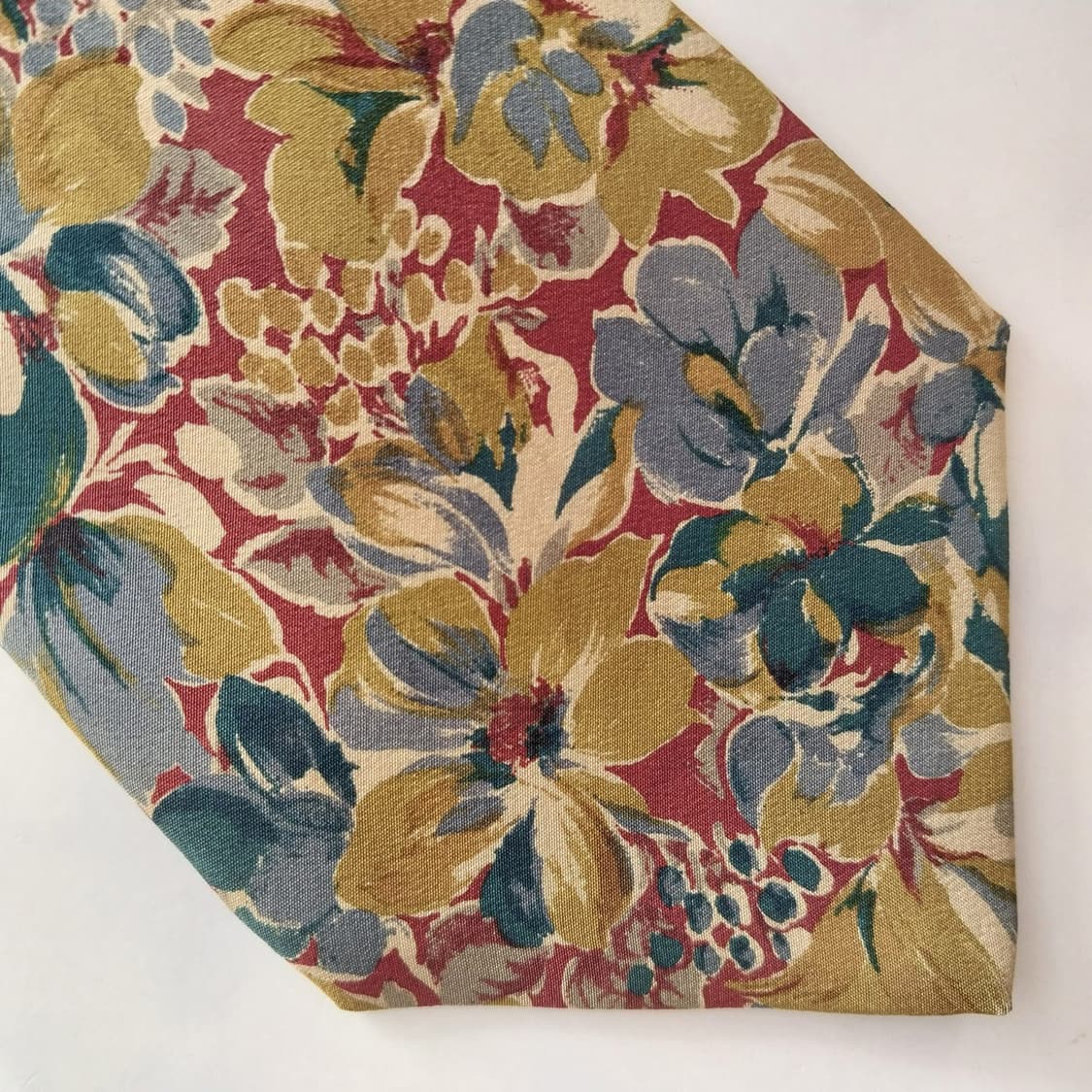 지방시 실크 브라운 플라워 쿠튀르 넥타이 9.6cm A+등급 K1558
 상품이미지8