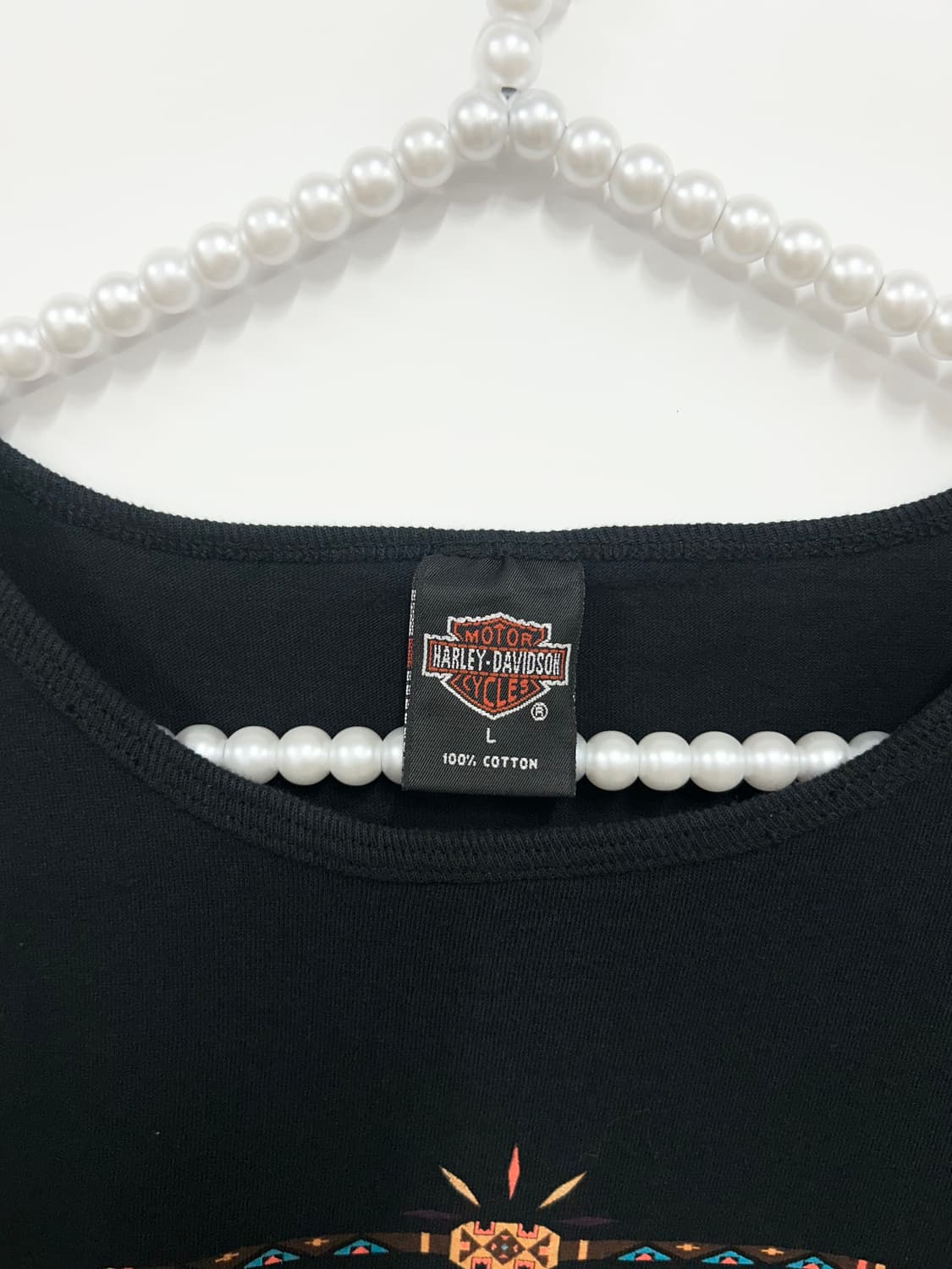 [HARLEY DAVIDSON] 90s 할리데이비슨 기하학 패턴 반팔 상품이미지7