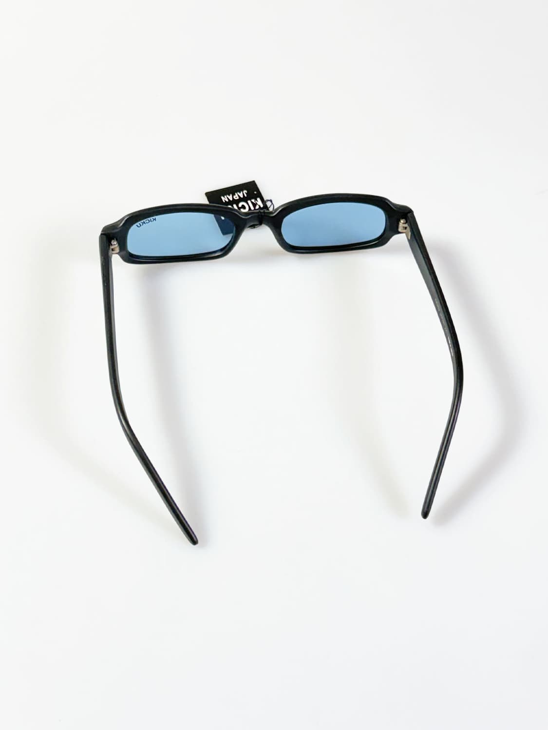 90s KICKU JAPAN 맷블랙 스퀘어 뿔테 빈티지 틴트 선글라스 상품이미지5