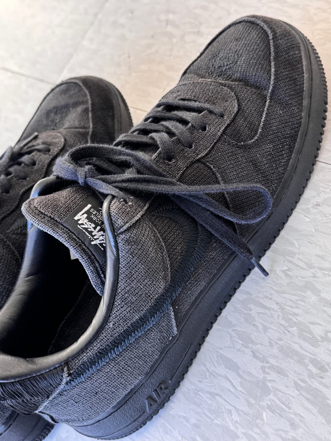 나이키 x 스투시 에어포스 로우 포실 블랙 295 상품이미지5