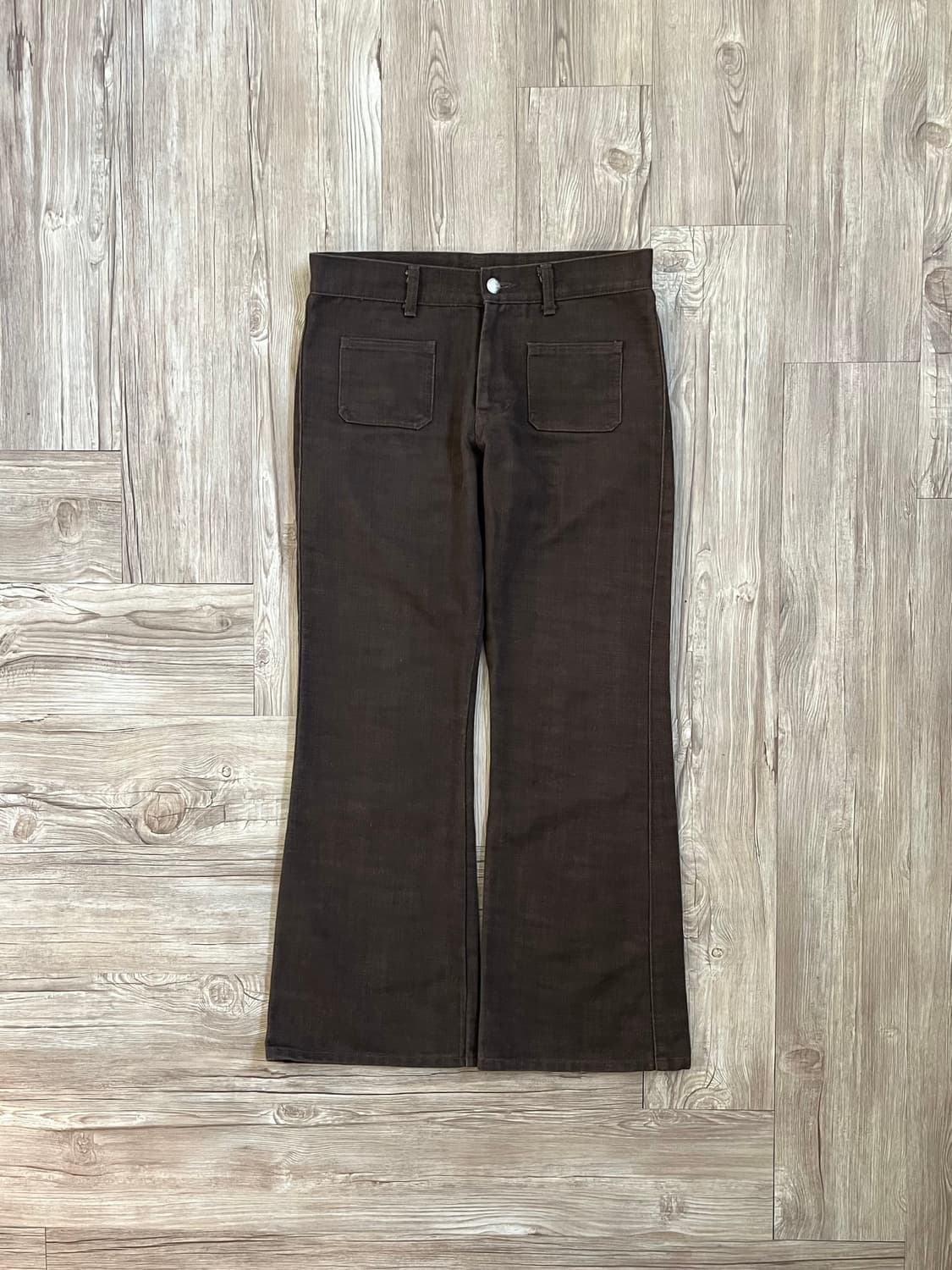 KATHARINE 아카이브 브라운 데님진 상품이미지1